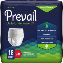 Prevail Super Plus Absorbent Protective Underwear Small/
Medium