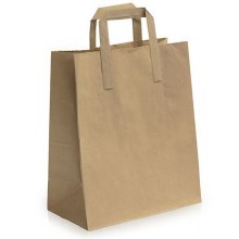 Basis Grocery Bag - Kraft 12" X 7" X 17"