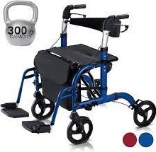 WHEELCHAIR ROLLATOR BLUE