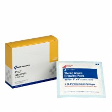 3"X3" Sterile Gauze Pads, 10 Per Box
