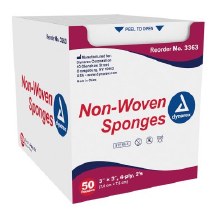 3x3 4ply Non-Woven Sponge