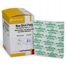 3"X4" Non-Adherent Pads With Adhesive Edges