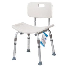 White Shower Chair w/ Back