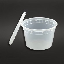 16oz PP Plastic Injection Molded Deli Containers & Lids