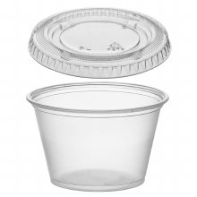 Karat 3.25 oz, 4 oz & 5.5 oz PP Plastic Portion Cup Lids