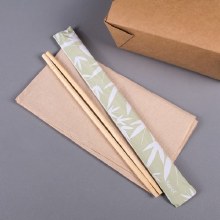 9" Paper Wrapped Bamboo Chopsticks