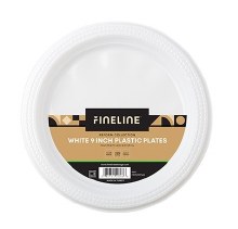 9" White Round Plate