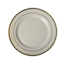 6" Bone Gold Plate