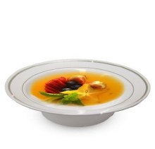 12oz White Silver Soup Bowl-Case