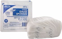 Gauze Sponge, 8in. x 4in., 12-Ply-Case
