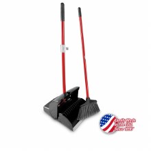 Deluxe Closed Dust Pan with Broom