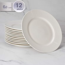 6IN PLATE BONE - WHITE