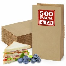 Karat 4lb Paper Lunch Bags-Case