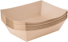 Kraft Paper Food Serving Tray, 5.0lb