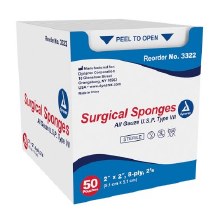 2x2 Surgical Gauze Sponge - Sterile 2's
-Case