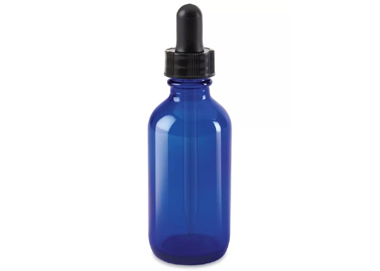 BOTTLE Cobalt 4oz Jar Glass