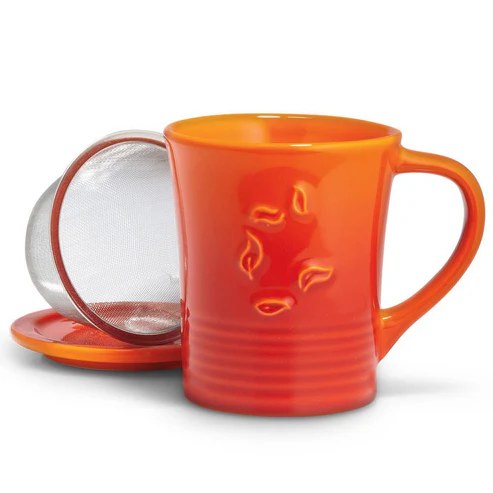 Dancing Leaves Mug Orange