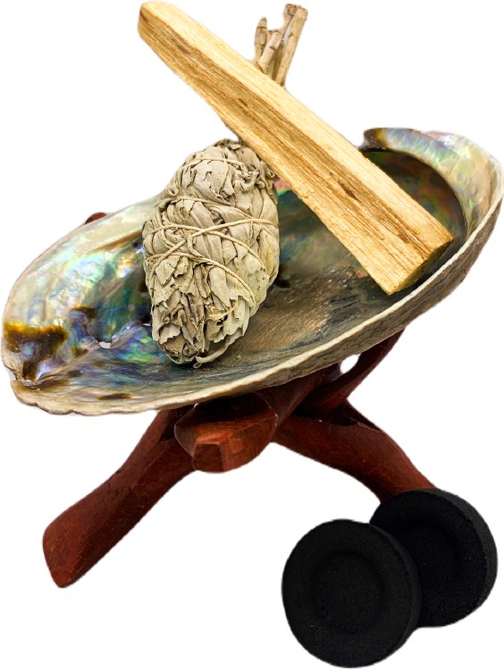 Abalone Shell Tripod Stand
