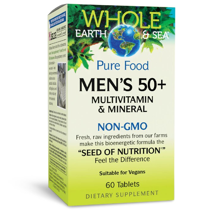 Men's 50+ Multivitamin & Mineral - Whole Earth & Sea 60ct