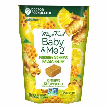 Baby & Me 2 Morning Sickness Nausea Relief Soft Chews - Honey Lemon Ginger Flavor 30ct