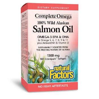 Complete Omega 100% Wild Alaskan Salmon Oil 180ct