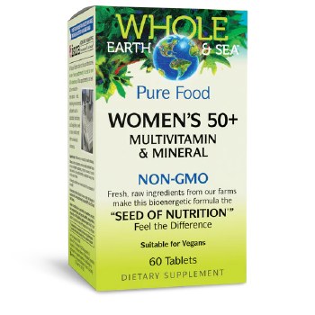Women's 50+ Multivitamin & Mineral - Whole Earth & Sea 60ct