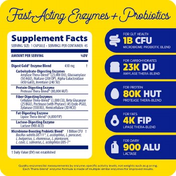 Additional picture of Digest Gold + Probiotics Capsules 45ct