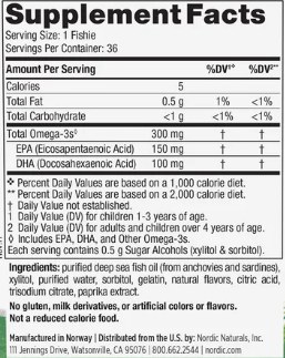 Additional picture of Kids Omega3 Fishies 36ct