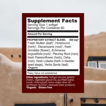 Additional picture of Lung Tonic Softgels 60ct