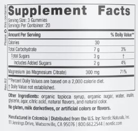 Additional picture of Magnesium Gummies 300mg 60ct