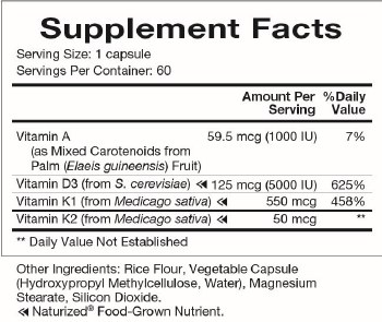 Additional picture of Vitamin D-A-K Capsules 60ct