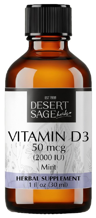 Vitamin D3 (2000IU) Mint 1oz