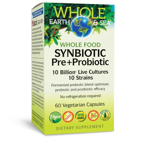 Whole Food Synbiotic Pre+Probiotic 10 Billion 60ct