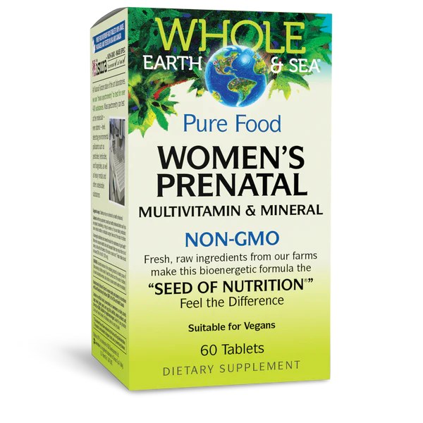 Women's Prenatal Multivitamin - Whole Earth & Sea 60ct