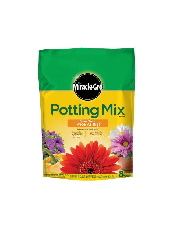 Miracle-Gro All-purpose Potting Soil Mix 8 Quart Bag - Galena Hardware LLC