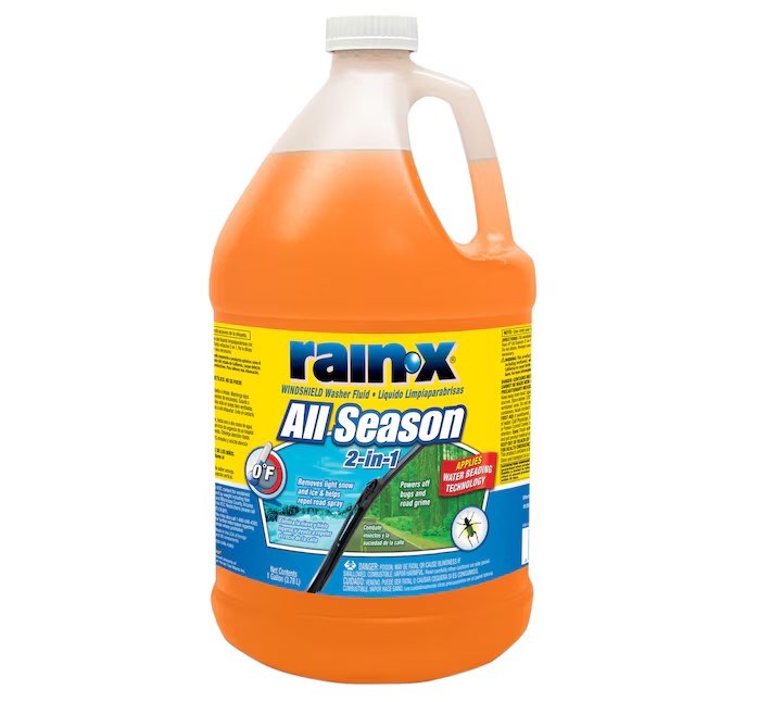 RAINX ALLSEASON WINDSHIELD WASHER FLUID 1 GALLON JUG. Galena