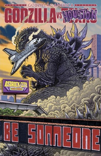 Godzilla vs Texas #1 Houston Bedrock City Exclusive Variant