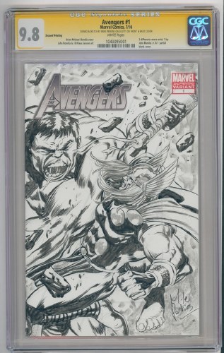 Avengers (2010) #1 Blank Cover 2nd Print