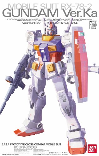 Gundam RX-78-2 Gundam Ver Ka MG 1/100 Model Kit