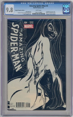 Amazing Spider-Man (2014) #4 Campbell Negative Variant Cover