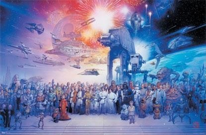Star Wars Galaxy 36"x24" Poster