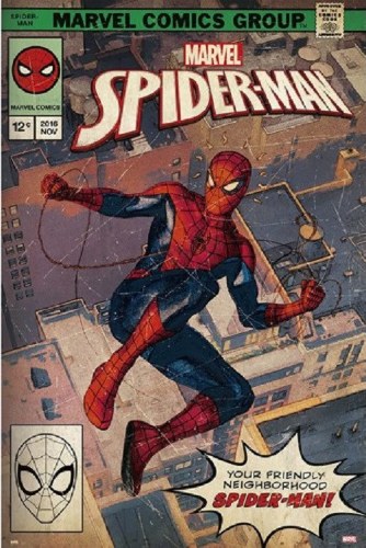 Spider-Man Comic Book Cover 24 x36" Poster