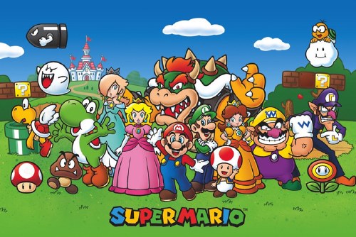 Super Mario Bros Characters 24" x 36" Poster