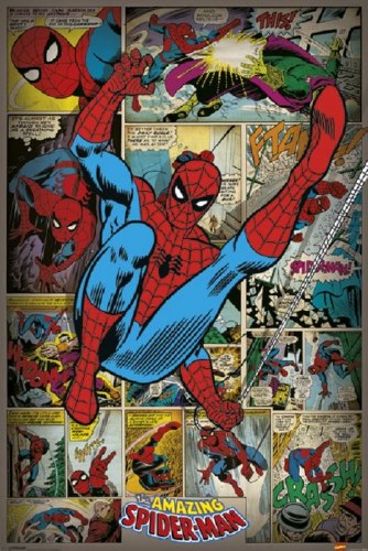 Spider-Man Retro 24" x 36" Poster