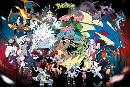 Pokemon Mega 24"x36" Poster