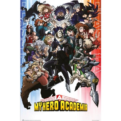 My Hero Academia 1A and 1B 24" x 36" Poster