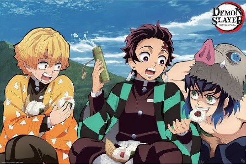 Demon Slayer Tanjiro, Zenitsu & Inosuke 24" x 36" Poster