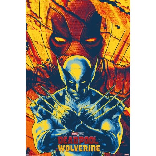 Deadpool & Wolverine Movie Poster Art 24" x 36" Poster