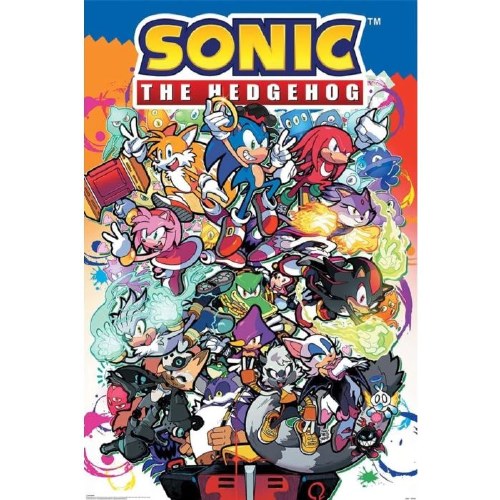 Sonic the Hedgehog Characters 36" x 24" Poster