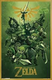 Zelda Green Links 24"x36" Poster